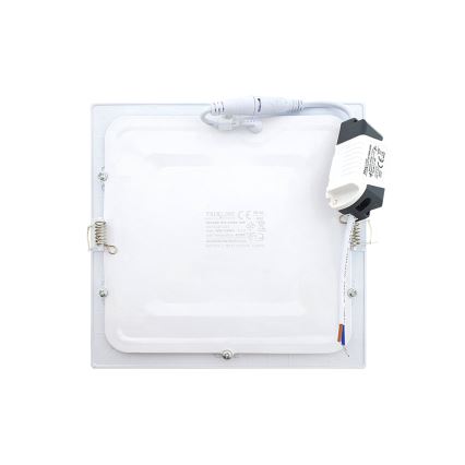 LED Iegremdējama lampa SQUARE LED/15W/230V 4200K 18,8x18,8 cm balta