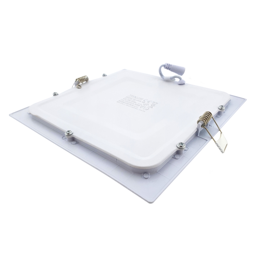 LED Iegremdējama lampa SQUARE LED/15W/230V 4200K 18,8x18,8 cm balta