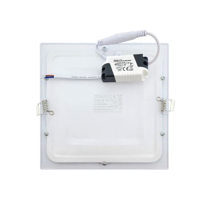 LED Iegremdējama lampa SQUARE LED/15W/230V 6500K 18,8x18,8 cm balta