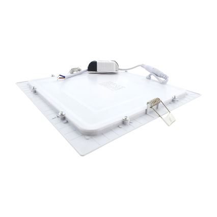 LED Iegremdējama lampa SQUARE LED/18W/230V 2700K 22x22 cm balta