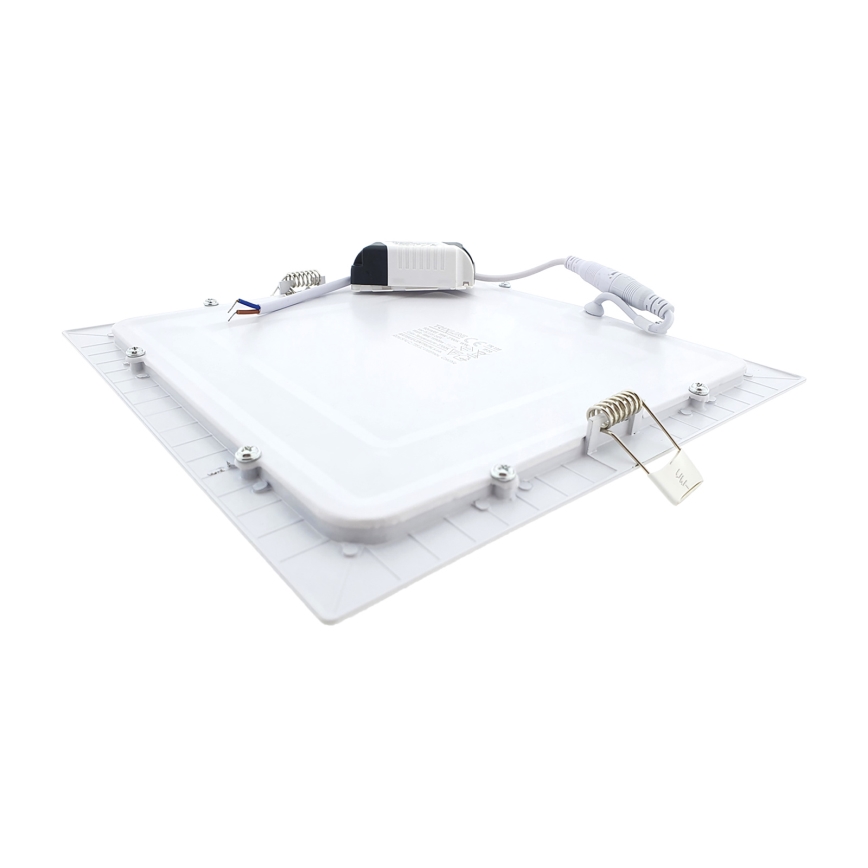 LED Iegremdējama lampa SQUARE LED/18W/230V 2700K 22x22 cm balta