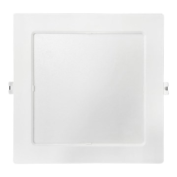 LED Iegremdējama lampa SQUARE LED/18W/230V 4000K 22x22 cm balta