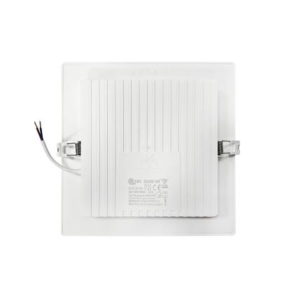 LED Iegremdējama lampa SQUARE LED/18W/230V 4000K 22x22 cm balta