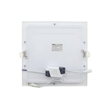 LED Iegremdējama lampa SQUARE LED/18W/230V 4200K 22x22 cm balta