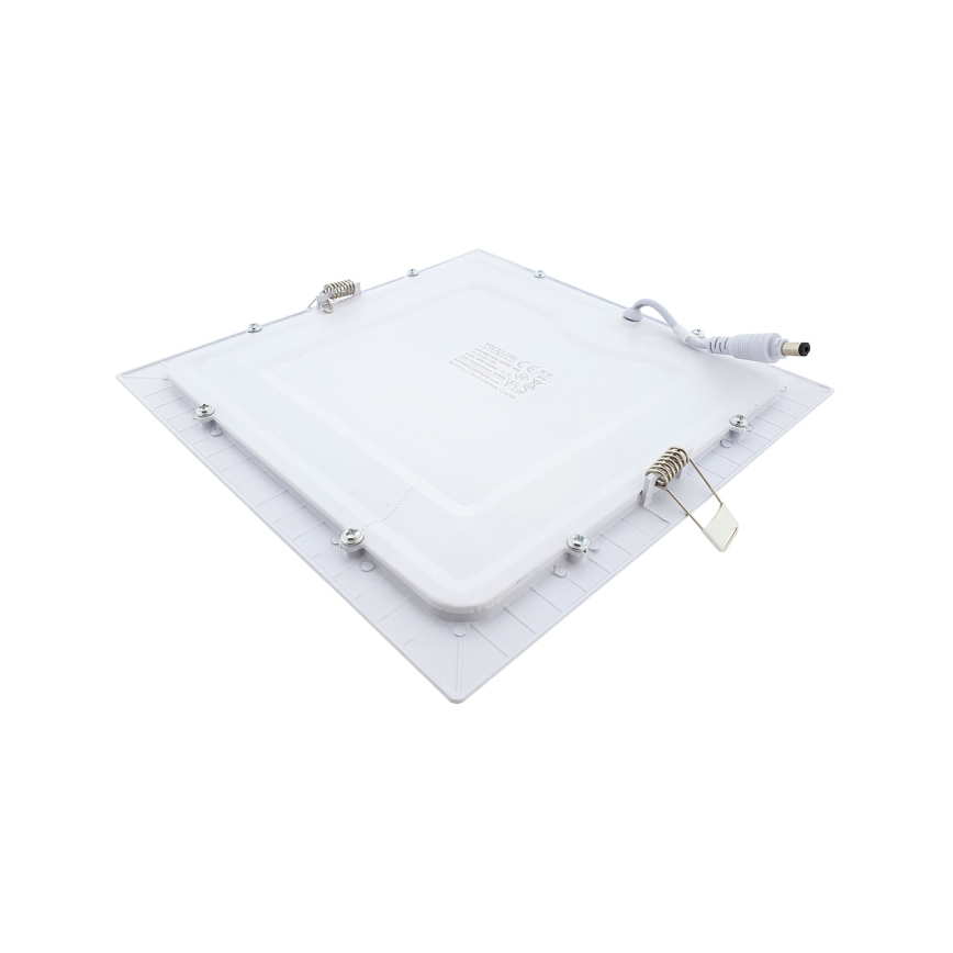 LED Iegremdējama lampa SQUARE LED/18W/230V 4200K 22x22 cm balta