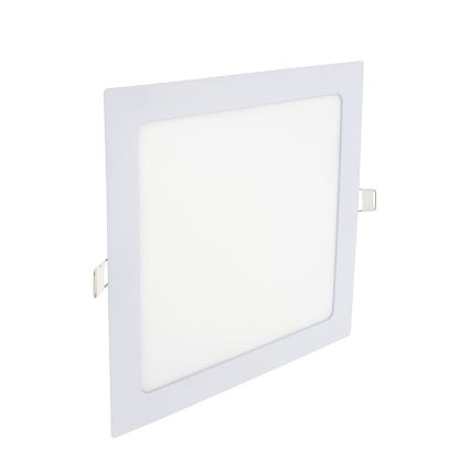 LED Iegremdējama lampa SQUARE LED/18W/230V 6500K 22x22 cm balta