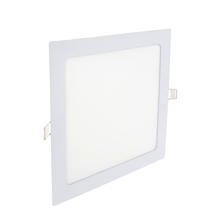 LED Iegremdējama lampa SQUARE LED/18W/230V 6500K 22x22 cm balta