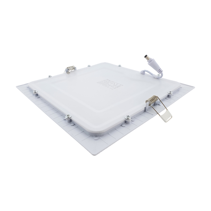 LED Iegremdējama lampa SQUARE LED/18W/230V 6500K 22x22 cm balta