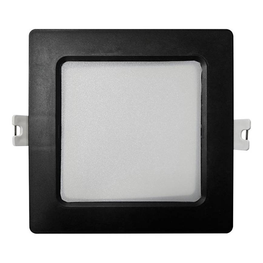 LED Iegremdējama lampa SQUARE LED/6W/230V 4000K 12x12 cm melna