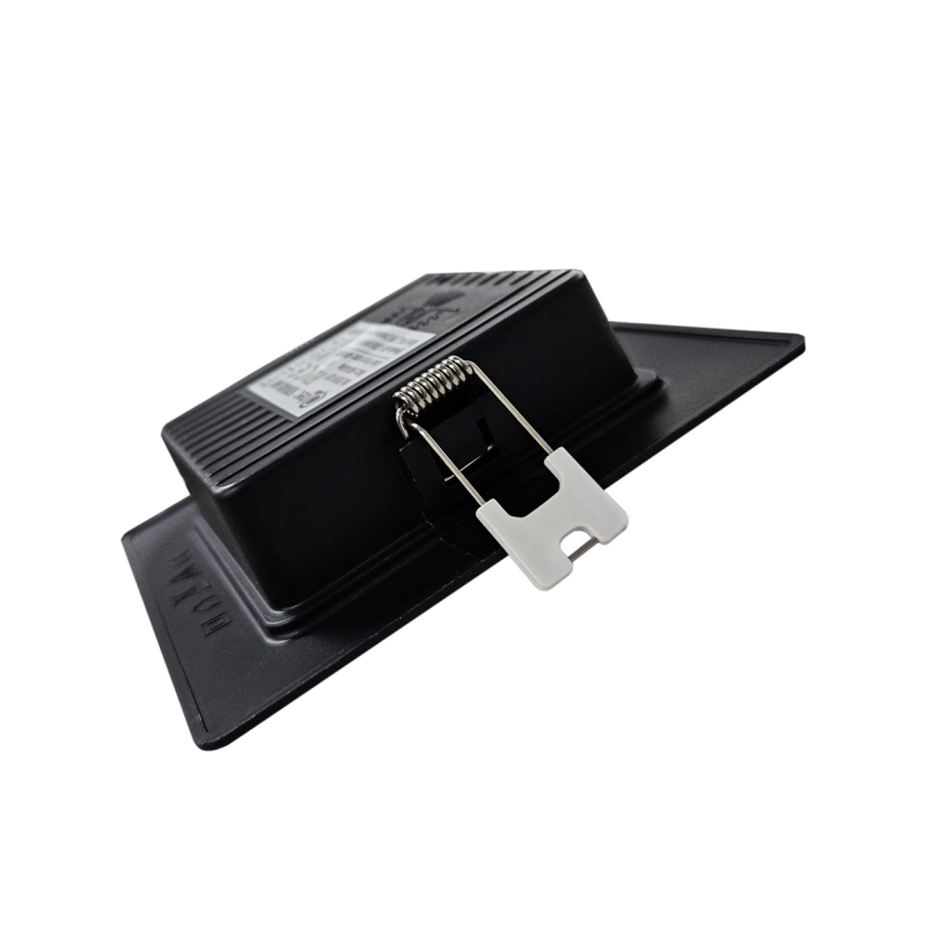 LED Iegremdējama lampa SQUARE LED/6W/230V 4000K 12x12 cm melna