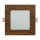 LED Iegremdējama lampa SQUARE LED/6W/230V 4200K 11,8x11,8 cm brūna
