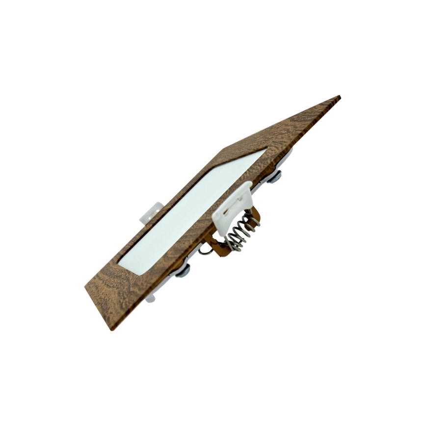 LED Iegremdējama lampa SQUARE LED/6W/230V 4200K 11,8x11,8 cm brūna