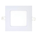 LED Iegremdējama lampa SQUARE LED/6W/230V 6500K 11,8x11,8 cm balta