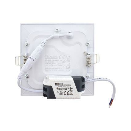 LED Iegremdējama lampa SQUARE LED/6W/230V 6500K 11,8x11,8 cm balta