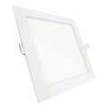 LED Iegremdējama lampa SQUARE LED/9W/230V 4200K 14,6x14,6 cm balta