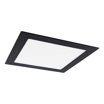 LED Iegremdējama lampa VEGA LED/12W/230V 2900/3900/5800K 17,5x17,5 cm melna