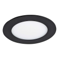 LED Iegremdējama lampa VEGA LED/6W/230V 2900/3900/5800K d. 12,5 cm melna