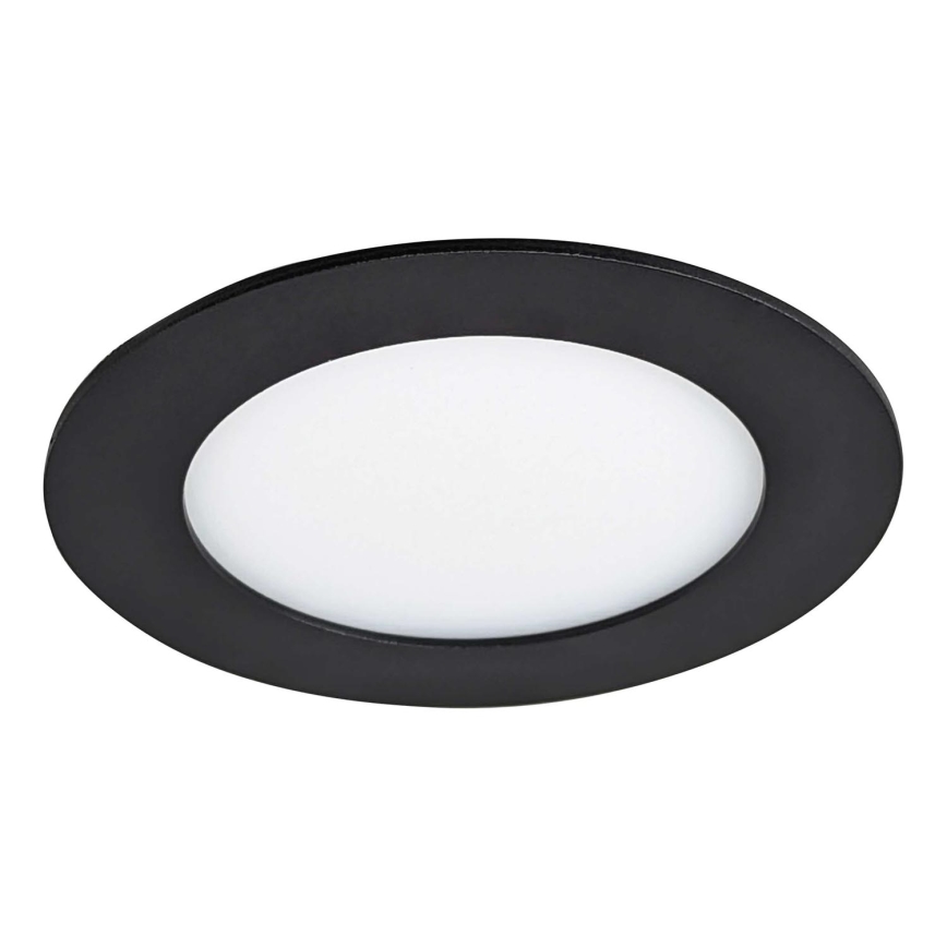 LED Iegremdējama lampa VEGA LED/6W/230V 2900/3900/5800K d. 12,5 cm melna