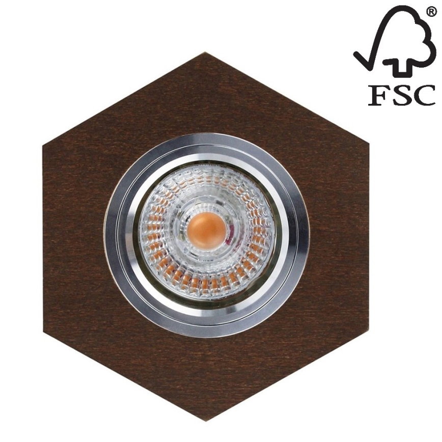 LED Iegremdējama lampa VITAR 1xGU10/5W/230V CRI 90 dižskābardis – FSC sertificēts