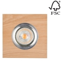 LED Iegremdējama lampa VITAR 1xGU10/5W/230V CRI 90 ozols – FSC sertificēts