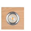 LED Iegremdējama lampa VITAR 1xGU10/5W/230V CRI 90 ozols