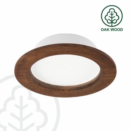 LED Iegremdējama lampa WOODY SPOT LED/12,5W/230V 3000K ķirsis ø 16 cm
