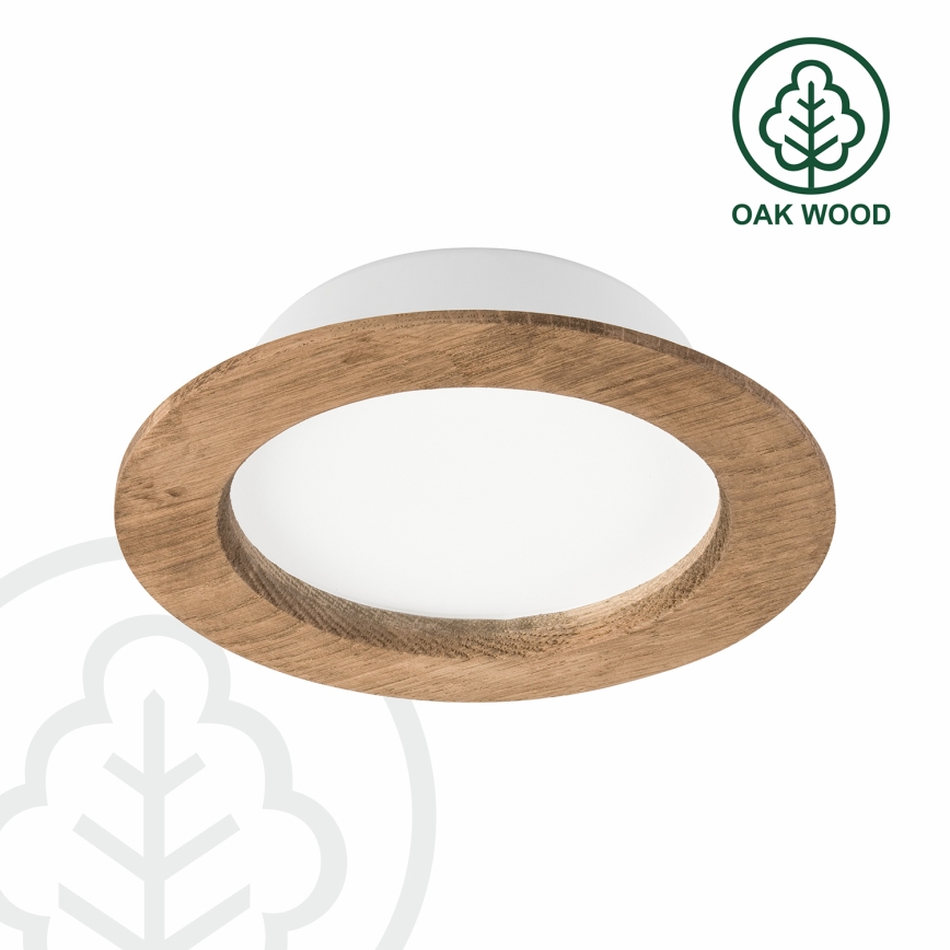 LED Iegremdējama lampa WOODY SPOT LED/12,5W/230V 3000K rieksts ø 16 cm
