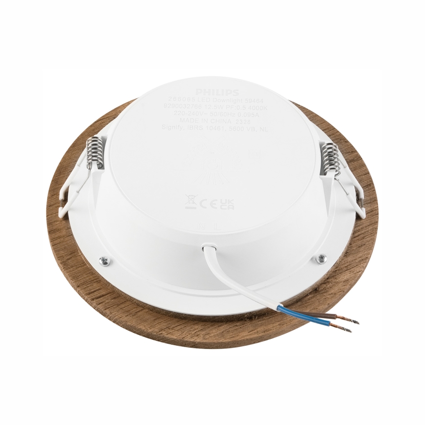LED Iegremdējama lampa WOODY SPOT LED/12,5W/230V 3000K rieksts ø 16 cm