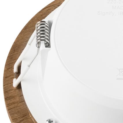 LED Iegremdējama lampa WOODY SPOT LED/12,5W/230V 3000K rieksts ø 16 cm
