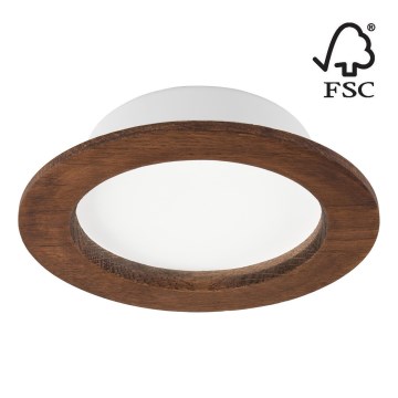 LED Iegremdējama lampa WOODY SPOT LED/12,5W/230V 4000K ķirsis ø 16 cm