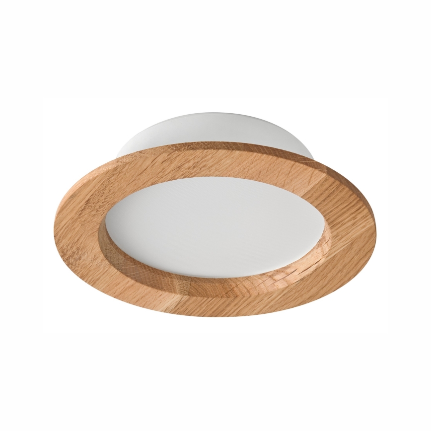 LED Iegremdējama lampa WOODY SPOT LED/12,5W/230V 4000K ozols ø 16 cm