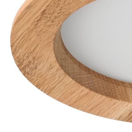 LED Iegremdējama lampa WOODY SPOT LED/12,5W/230V 4000K ozols ø 16 cm