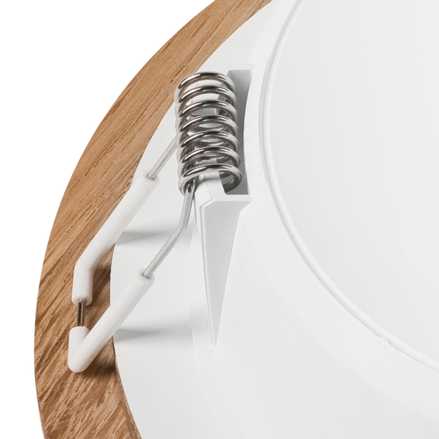 LED Iegremdējama lampa WOODY SPOT LED/12,5W/230V 4000K ozols ø 16 cm