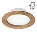 LED Iegremdējama lampa WOODY SPOT LED/12,5W/230V 4000K rieksts ø 16 cm