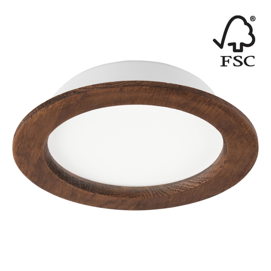 LED Iegremdējama lampa WOODY SPOT LED/16,5W/230V 4000K ķirsis ø 18,5 cm