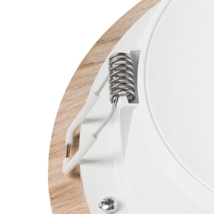 LED Iegremdējama lampa WOODY SPOT LED/16,5W/230V 4000K ozols ø 18,5 cm