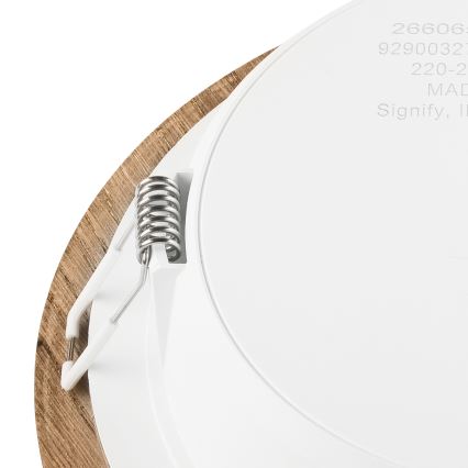 LED Iegremdējama lampa WOODY SPOT LED/16,5W/230V 4000K rieksts ø 18,5 cm