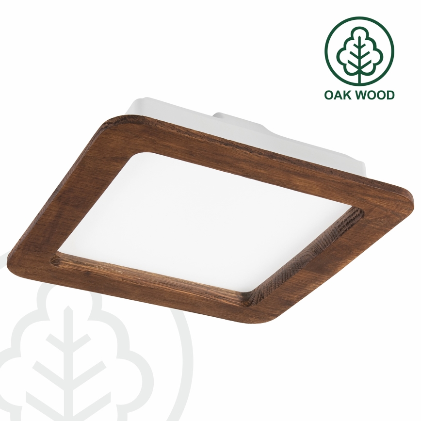 LED Iegremdējama lampa WOODY SPOT LED/17W/230V 3000K ķirsis 18,5x18,5 cm