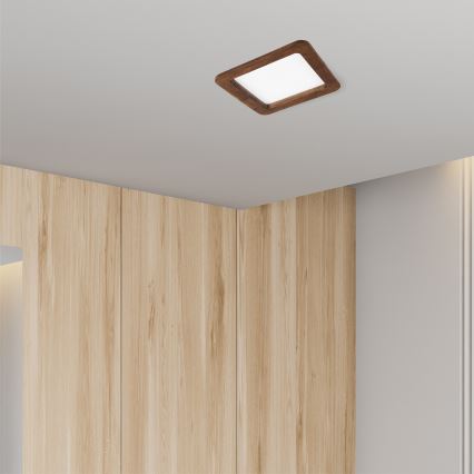LED Iegremdējama lampa WOODY SPOT LED/17W/230V 3000K ķirsis 18,5x18,5 cm