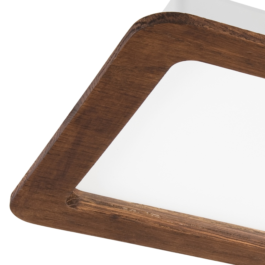 LED Iegremdējama lampa WOODY SPOT LED/17W/230V 3000K ķirsis 18,5x18,5 cm