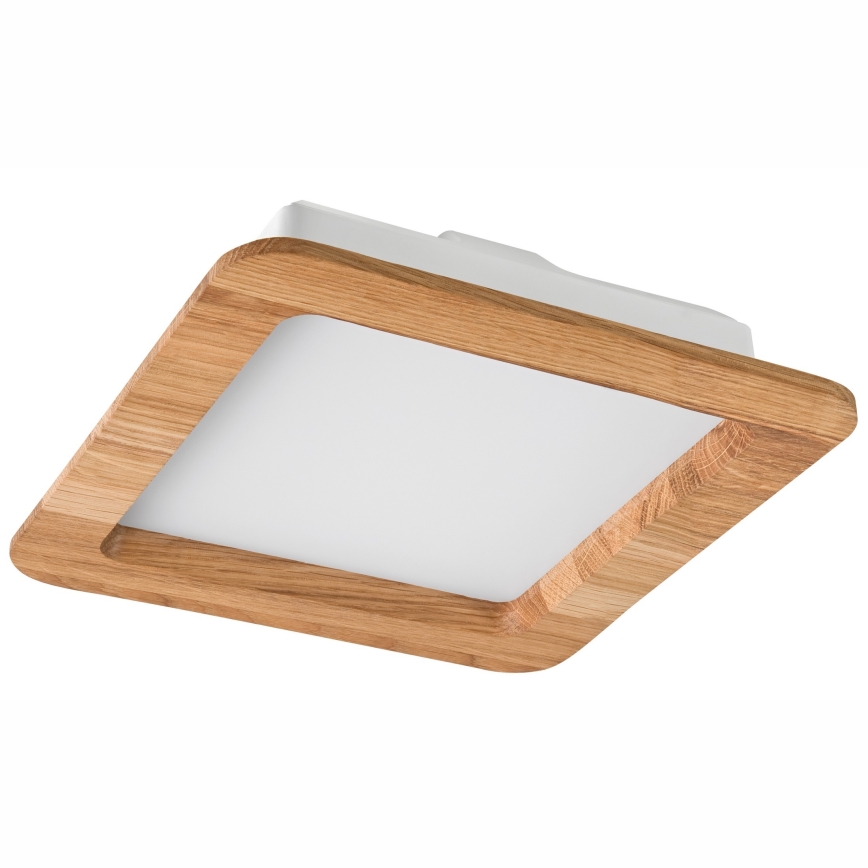 LED Iegremdējama lampa WOODY SPOT LED/17W/230V 3000K ozols 18,5x18,5 cm