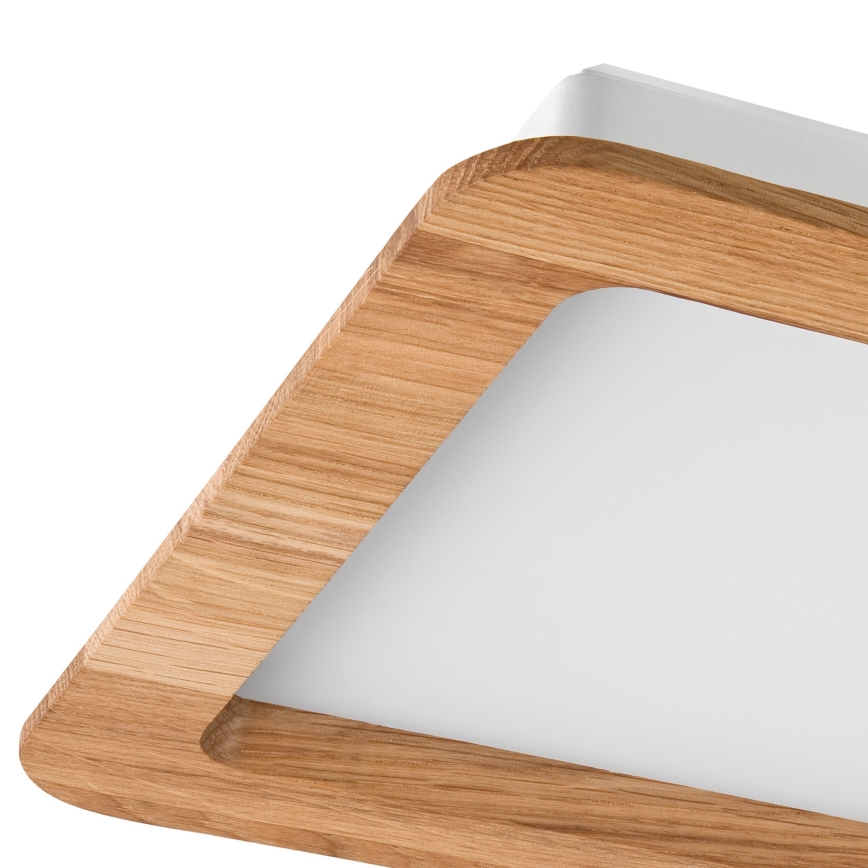 LED Iegremdējama lampa WOODY SPOT LED/17W/230V 3000K ozols 18,5x18,5 cm