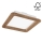 LED Iegremdējama lampa WOODY SPOT LED/17W/230V 3000K rieksts 18,5x18,5 cm