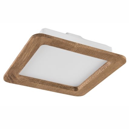 LED Iegremdējama lampa WOODY SPOT LED/17W/230V 3000K rieksts 18,5x18,5 cm
