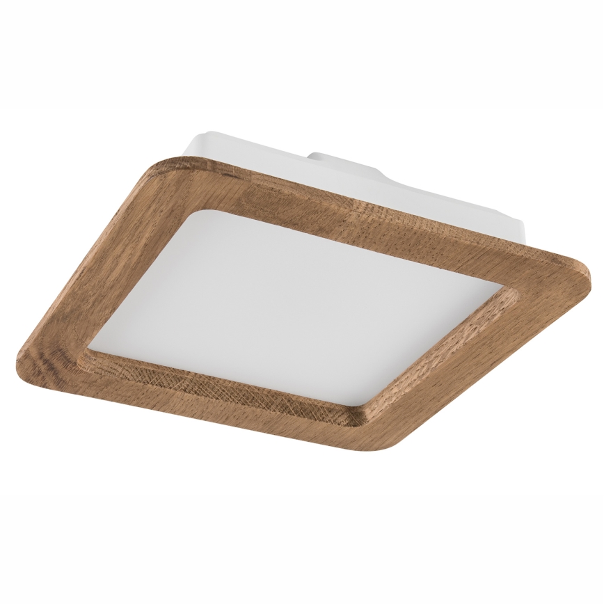 LED Iegremdējama lampa WOODY SPOT LED/17W/230V 3000K rieksts 18,5x18,5 cm