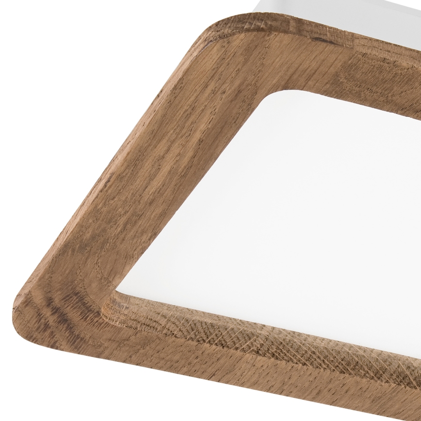 LED Iegremdējama lampa WOODY SPOT LED/17W/230V 3000K rieksts 18,5x18,5 cm