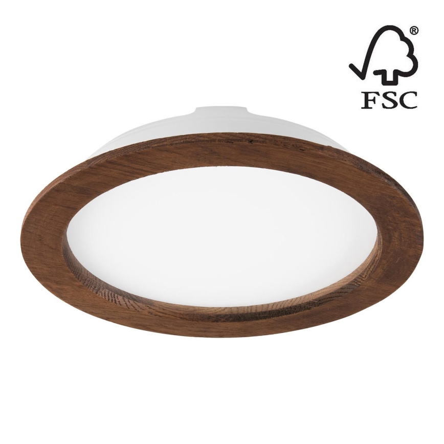 LED Iegremdējama lampa WOODY SPOT LED/23,5W/230V 4000K ķirsis ø 23,5 cm