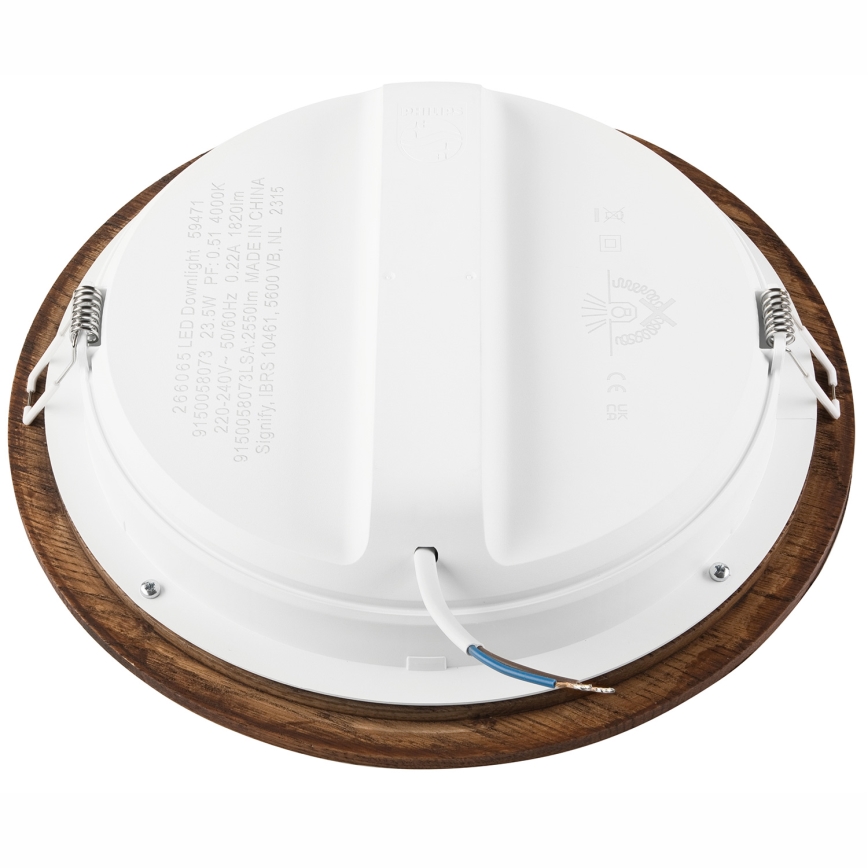 LED Iegremdējama lampa WOODY SPOT LED/23,5W/230V 4000K ķirsis ø 23,5 cm