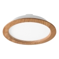 LED Iegremdējama lampa WOODY SPOT LED/23,5W/230V 4000K ozols ø 23,5 cm