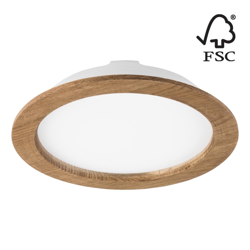 LED Iegremdējama lampa WOODY SPOT LED/23,5W/230V 4000K rieksts ø 23,5 cm